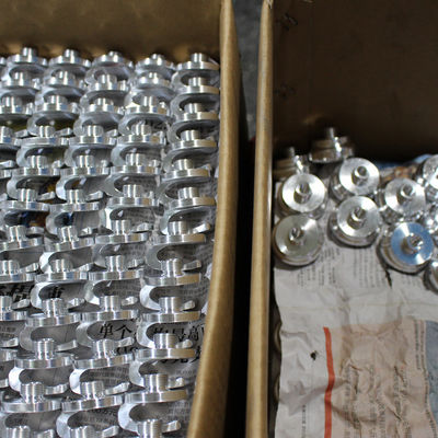 Componentes trabajados a máquina precisión de plata de anodización del CNC, ODM dado vuelta de aluminio de las piezas